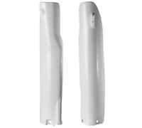 POLISPORT 8398200001 - Juego de protectores de horquilla fabricado en polipropileno resistente a los impactos sin herrajes compatible con motocicletas Yamaha en color blanco