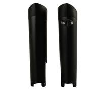 POLISPORT 8398500003 - Juego de protectores de horquilla fabricado en polipropileno resistente a los impactos sin herrajes compatible con motocicletas GAS GAS, Husqvarna, KTM, Rieju en color negro