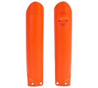 POLISPORT 8398600001 - Juego de protectores de horquilla fabricado en polipropileno resistente a los impactos sin herrajes compatible con motocicletas KTM en color naranja