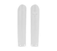 POLISPORT 8398600002 - Juego de protectores de horquilla fabricado en polipropileno resistente a los impactos sin herrajes compatible con motocicletas SHERCO en color Blanco