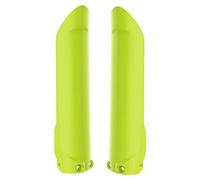 POLISPORT 8398600009 - Juego de protectores de horquilla fabricado en polipropileno resistente a los impactos sin herrajes compatible con motocicletas KTM en color verde