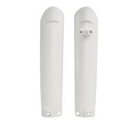 POLISPORT 8398600012 - Juego de protectores de horquilla fabricado en polipropileno resistente a los impactos sin herrajes compatible con motocicletas GAS GAS, KTM en color blanco
