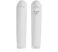 POLISPORT 8398600012 - Juego de protectores de horquilla fabricado en polipropileno resistente a los impactos sin herrajes compatible con motocicletas GAS GAS, KTM en color blanco