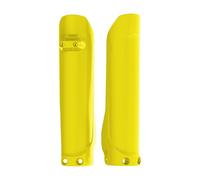 Polisport 8398900004 - Juego de Protectores de Horquilla Fabricado en Polipropileno Resistente a los Impactos sin herrajes Compatible con Motocicletas Husqvarna en Color Amarillo