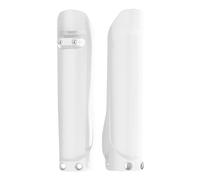 POLISPORT 8398900007 - Juego de protectores de horquilla fabricado en polipropileno resistente a los impactos sin herrajes compatible con motocicletas Husqvarna en color blanco