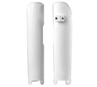 POLISPORT 8399000005 - Juego de protectores de horquilla fabricado en polipropileno resistente a los impactos sin herrajes compatible con motocicletas Sherco en color blanco