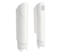 POLISPORT 8399500001 - Protector de horquilla envolvente completo fabricado en plástico resistente a los impactos y a la abrasión compatible con motocicletas YAMAHA en color Blanco