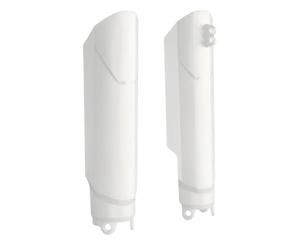 POLISPORT 8399500001 - Protector de horquilla envolvente completo fabricado en plástico resistente a los impactos y a la abrasión compatible con motocicletas YAMAHA en color Blanco