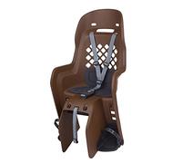 POLISPORT 8406600006 - Silla Trasera Joy CFS para Bicicleta con Ruedas de 26'' a 29'' Apta para niños con un Peso de 9 a 22Kg con Anclaje en el portaequipaje en Color Marrón/Gris Oscuro