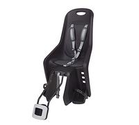 POLISPORT 8406700023 - Silla Trasera Bubbly Maxi Plus 29" para Bicicleta con Ruedas de 26'' a 29'' Apta para niños con un Peso de 9 a 22 Kg con Anclaje en el Cuadro en Color Negro/Gris Oscuro