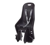 POLISPORT 8406800012 - Silla Trasera Bubbly Maxi Plus CFS para Bicicleta con Ruedas de 26'' a 29'' Apta para niños con un Peso de 9 a 22 Kg con Anclaje en el portaequipajes en Color Negro/Gris Oscuro