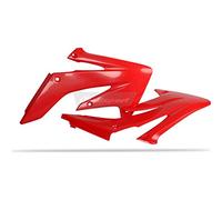 POLISPORT 8410300003 - Tapas de Radiador Resistentes y duraderas Compatible con Motocicletas Honda en Color Rojo