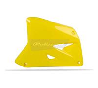 POLISPORT 8410700001 - Tapas de Radiador Resistentes y duraderas Compatible con Motocicletas Suzuki en Color Amarillo