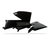 POLISPORT 8411500001 - Tapas de Radiador Resistentes y duraderas Compatible con Motocicletas KTM en Color Negro