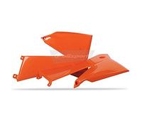 POLISPORT 8411500002 - Tapas de Radiador Resistentes y duraderas Compatible con Motocicletas KTM en Color Naranja