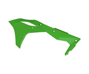 POLISPORT 8412300005 - Tapas de Radiador Resistentes y duraderas Compatible con Motocicletas Kawasaki en Color Verde
