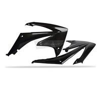 POLISPORT 8412700003 - Tapas de Radiador Resistentes y duraderas Compatible con Motocicletas Honda en Color Negro