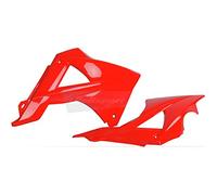POLISPORT 8413300009 - Tapas de Radiador resistentes y duraderas compatible con motocicletas GAS GAS en color Rojo