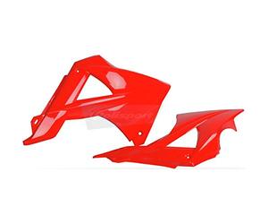 POLISPORT 8413300009 - Tapas de Radiador resistentes y duraderas compatible con motocicletas GAS GAS en color Rojo