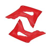POLISPORT 8414800004 - Tapas de Radiador resistentes y duraderas compatible con motocicletas HONDA en color Rojo