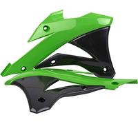 POLISPORT 8417300001 - Tapas de Radiador Resistentes y duraderas Compatible con Motocicletas Kawasaki en Color Verde/Negro