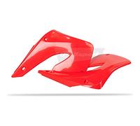 Polisport 8421000003 - Tapas de Radiador Resistentes y duraderas Compatible con Motocicletas Honda en Color Rojo