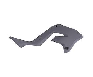 POLISPORT 8425800003 - Tapas de Radiador resistentes y duraderas compatible con motocicletas KAWASAKI en color Gris