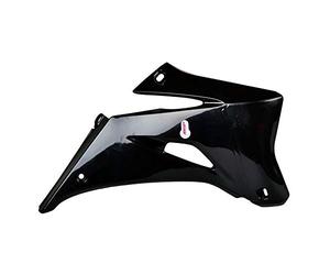 POLISPORT 8426100001 - Tapas de Radiador resistentes y duraderas compatible con motocicletas YAMAHA en color Negro
