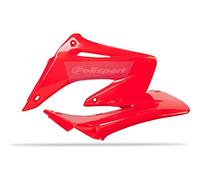 POLISPORT 8427000007 - Tapas de Radiador Resistentes y duraderas Compatible con Motocicletas Honda en Color Rojo