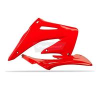 POLISPORT 8429000011 - Tapas de Radiador Resistentes y duraderas Compatible con Motocicletas Honda en Color Rojo