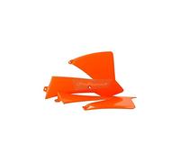 POLISPORT 8429500001 - Tapas de Radiador resistentes y duraderas compatible con motocicletas KTM en color Naranja