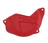 POLISPORT 8446900002 - Protector de tapa de embrague fabricado en poliamida resistente a los impactos compatible con motocicletas Honda en color rojo