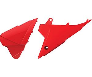 POLISPORT 8448800001 - Tapas caja filtro de aire resistentes y duraderas compatible con motocicletas KTM en color Rojo