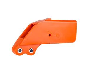 POLISPORT 8451200002 - Kit guia de Cadena y Patin de Brazo oscilante Resistente y Duradero Compatible con Motocicletas KTM en Color Naranja