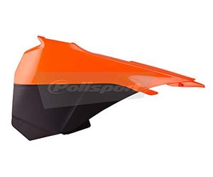 Polisport 8453200001 - Tapas Caja Filtro de Aire Resistentes y duraderas Compatible con Motocicletas KTM en Color Naranja/Negro