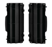 POLISPORT 8455300001 - Juego de protectores de radiador fabricado en polipropileno resistente y duradero sin herrajes compatible con motocicletas Husqvarna, KTM en color negro