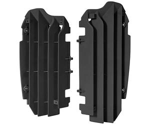 POLISPORT 8455900001 - Juego de protectores de radiador fabricado en polipropileno resistente y duradero sin herrajes compatible con motocicletas Kawasaki en color negro