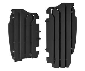 POLISPORT 8456000001 - Juego de protectores de radiador fabricado en polipropileno resistente y duradero sin herrajes compatible con motocicletas Kawasaki en color negro