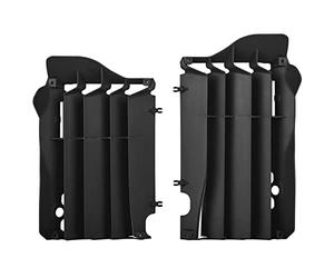 POLISPORT 8457400001 - Juego de protectores de radiador fabricado en polipropileno resistente y duradero sin herrajes compatible con motocicletas Honda en color negro