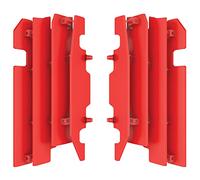 POLISPORT 8459900002 - Juego de protectores de radiador fabricado en polipropileno resistente y duradero sin herrajes compatible con motocicletas Honda en color rojo