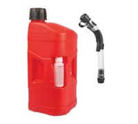 POLISPORT 8460000001 - ProOctane bidón de Gasolina de 20L homologado con Manguera de llenado Duradero y Resistente con tapón a Prueba de derrame en Color Rojo
