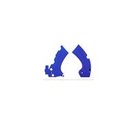 POLISPORT 8466200002 - Juego de Protectores de chasis Fabricados en plástico Duradero y Resistente a los Impactos Compatible con Motocicletas Fantic, Yamaha en Color Azul