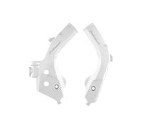 POLISPORT 8470700002 - Juego de protectores de chasis fabricados en plástico duradero y resistente a los impactos compatible con motocicletas Husqvarna en color blanco