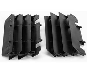 POLISPORT 8472400001 - Juego de protectores de radiador fabricado en polipropileno resistente y duradero sin herrajes compatible con motocicletas Kawasaki en color negro