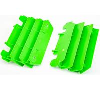 POLISPORT 8472400002 - Juego de protectores de radiador fabricado en polipropileno resistente y duradero sin herrajes compatible con motocicletas Kawasaki en color verde