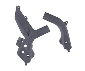 POLISPORT 8472900004 - Juego de protectores de chasis fabricados en plástico duradero y resistente a los impactos compatible con motocicletas KTM en color nardo gris