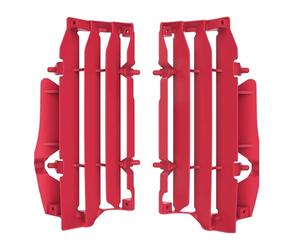 POLISPORT 8473600002 - Juego de protectores de radiador fabricado en polipropileno resistente y duradero sin herrajes compatible con motocicletas BETA RR en color rojo
