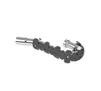 POLISPORT 8483700006 - ARMADILLO HEAD protector de escape universal para motos de 4 tiempos de 22cm combina acero inoxidable y elastómero ligero resistente a altas temperaturas en color nardo gris