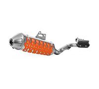 POLISPORT 8484100002 - ARMADILLO EXTREME protector de silenciador universal de 30cm fabricado en acero inoxidable y elastómero ligero y resistente a altas temperaturas e impactos en color naranja