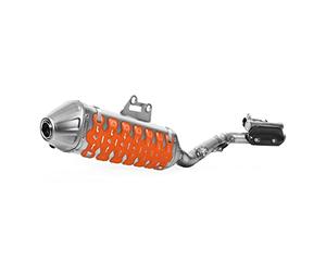 POLISPORT 8484100002 - ARMADILLO EXTREME protector de silenciador universal de 30cm fabricado en acero inoxidable y elastómero ligero y resistente a altas temperaturas e impactos en color naranja
